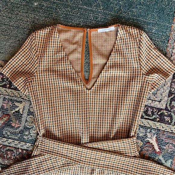 Zara plaid jumpsuit. - Picture 3 of 7